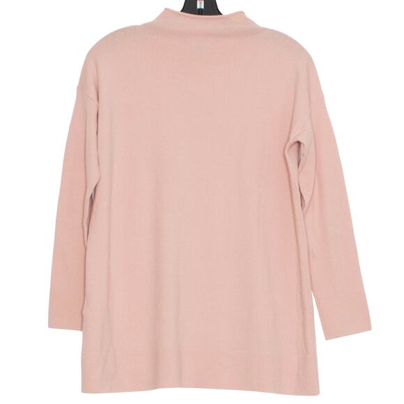 Eileen Fisher Wool Blend Sweater Oversized Minimalist Quiet Luxury Cozy Pink XXS